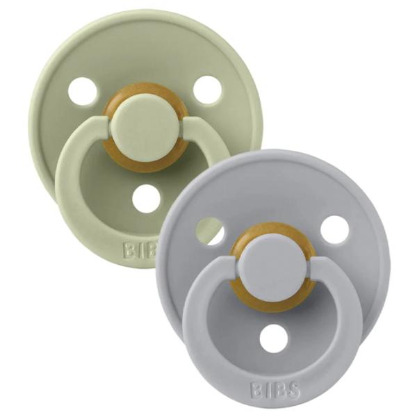 Соска круглая Bibs Colour 110262  Унисекс / 0 месяцев - 6 месяцев / Латекс / Серо-зеленый photo 6